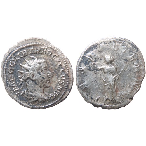 220 - Trebonianus Gallus Antoninianus. 251-53 AD. Radiate and draped bust right, IMP CAE C VIB TREB GALLVS... 