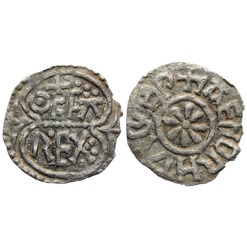 251 - Archbishop Jaenberht, 765-792 AD under Offa of Mercia, 780-792 AD. Small cross pommée within inner c... 