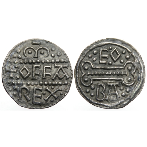 252 - Offa of Mercia, Heavy coinage penny. 757-879 AD. +OFFA REX in two lines, Mercian m above, divided by... 