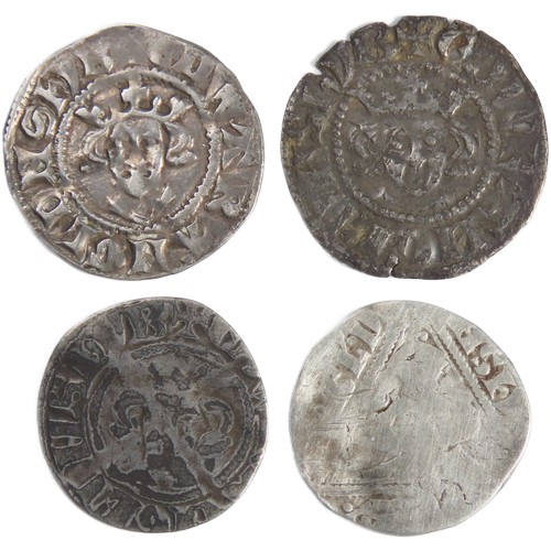 288 - Edward I Pennies (4). Circa 1272-1307 AD. To include two London mint coins, one Bury St Edmunds, Rob... 