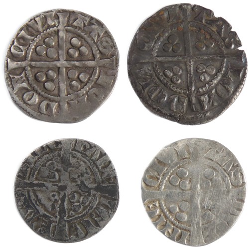 288 - Edward I Pennies (4). Circa 1272-1307 AD. To include two London mint coins, one Bury St Edmunds, Rob... 