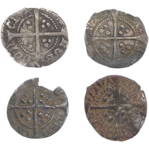 315 - Henry VI, first reign, 1422-61 AD. Halfpennies (4). To include coins from the London and Calais mint... 