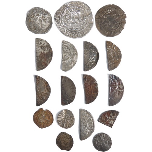 330 - British Medieval Coin Group (17). Circa, 12th-14th century AD. To include, short cross and long cros... 