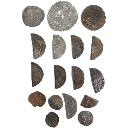 330 - British Medieval Coin Group (17). Circa, 12th-14th century AD. To include, short cross and long cros... 