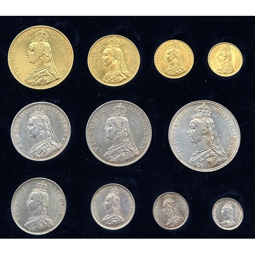 458 - Victoria 1887 11 Coin Golden Jubilee Set. An eleven-coin set from Queen Victoria’s Golden Jubilee ye... 