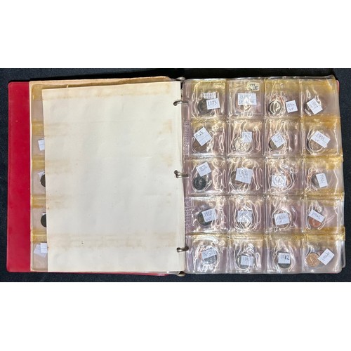 486 - Large Collectors Folder of British Copper Coins. Mainly farthings from the reign of George IV throug... 