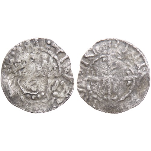 271 - David I Penny. 1153 AD. Period D, blundered legends. Crowned bust right, sceptre in front. AVIT retr... 