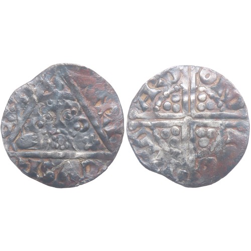 283 - Henry III Irish Penny. 1216-1272 AD. Dublin mint, Ib. Crowned facing bust holding sceptre, cinquefoi... 