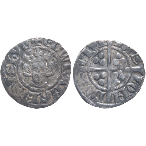 290 - Edward I Penny. 1279-1307 AD. London mint, 4c. Crowned facing bust, +EDWR ANGL DNS HYB. R. Cross wit... 