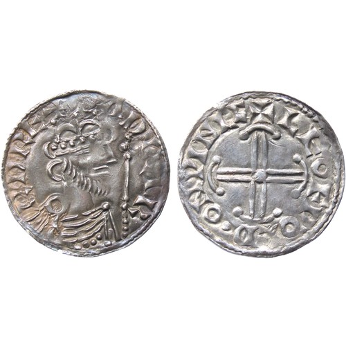 267 - Edward the Confessor Penny. Hammer Cross type, 1059-1062 AD. Crowned bearded bust right with sceptre... 