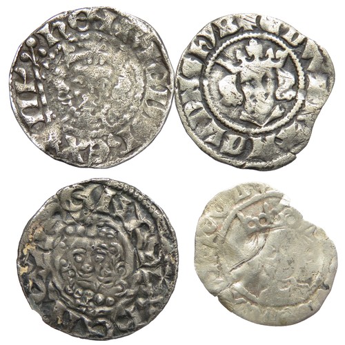 340 - Medieval hammered silver coin group (4). Circa 12th-15th century AD. to include, a Henry III short c... 