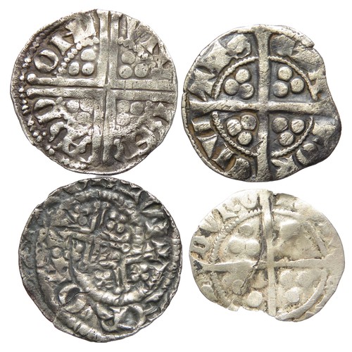 340 - Medieval hammered silver coin group (4). Circa 12th-15th century AD. to include, a Henry III short c... 