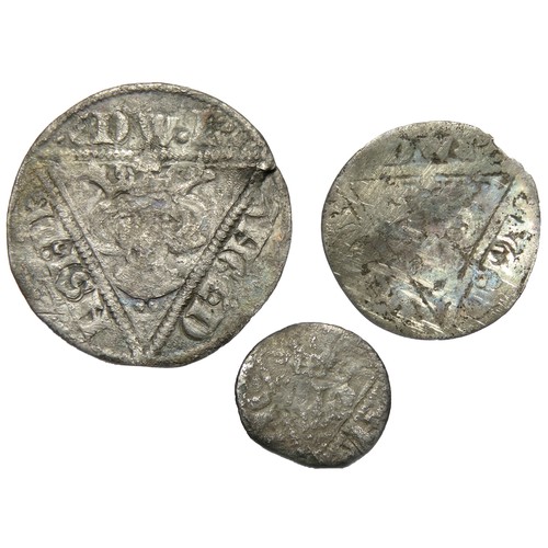 292 - Ireland, Edward I penny, halfpenny & farthing. Waterford, Dublin & Dublin.