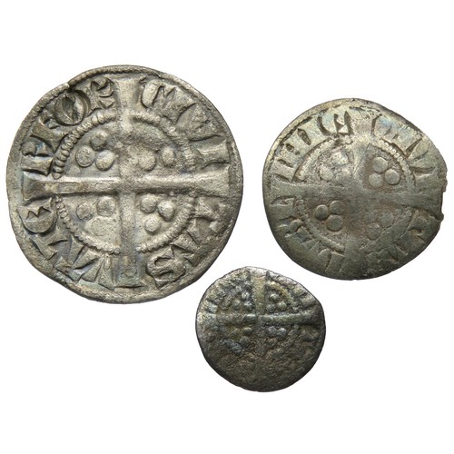 292 - Ireland, Edward I penny, halfpenny & farthing. Waterford, Dublin & Dublin.