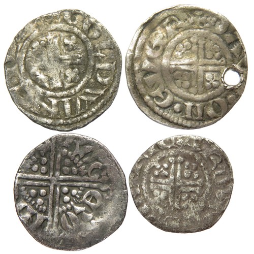 311 - Medieval Hammered Silver Penny Group (4). To include coins from the reigns of, Richard I, John and H... 