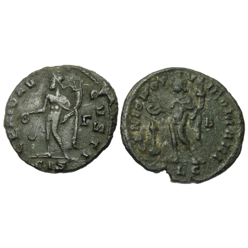 232A - Diocletian and Maximianus follis. GENIO POPVLI ROMANO and GENIO AVGVSTI reverse types. 28mm, 8.0g &a... 