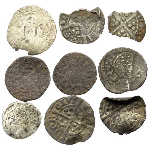 333 - Medieval hammered silver coin group to include coins of John, Edward I-III and Charles I. Largest 20... 