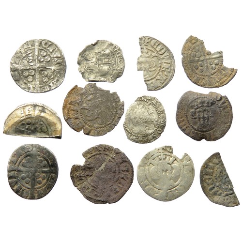 334 - Hammered silver coin group to include coins of Henry III, Edward I, Elizabeth I and Charles I.