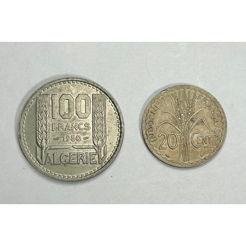 72 - France: Large collection of coins from France and its colonies. Circa 19th-20th century. Many denomi... 