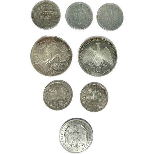 74 - Germany: Large collection of coins, circa 19th-20th century. Various denominations, many in higher g... 