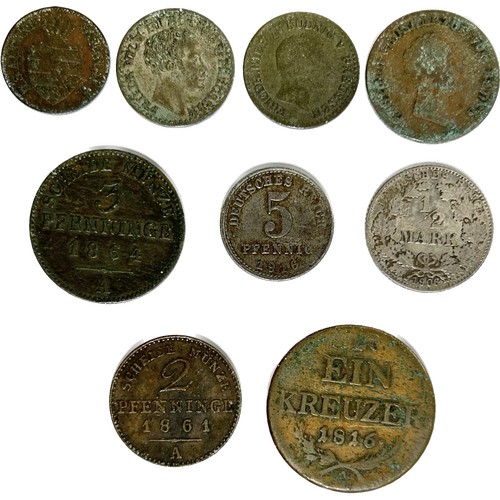 74 - Germany: Large collection of coins, circa 19th-20th century. Various denominations, many in higher g... 