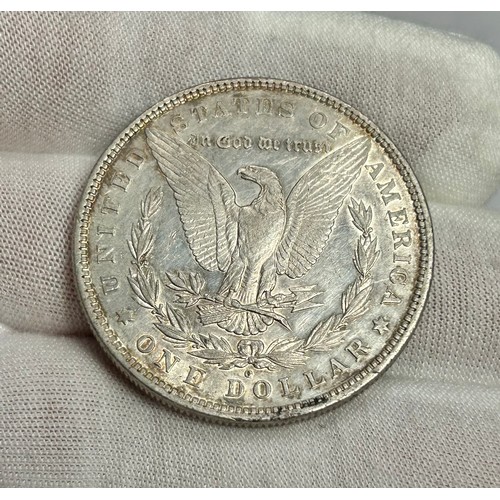 65 - United States: Morgan Dollar 1880, New Oreans mint. Silver, 26.85g. 38mm.