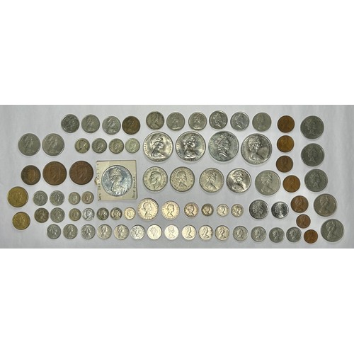 83 - New Zealand: Large coin collection, 1930's-1080's. Various denominations, including commemorative do... 