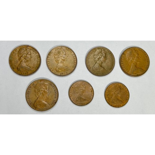 83 - New Zealand: Large coin collection, 1930's-1080's. Various denominations, including commemorative do... 