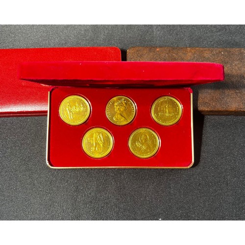 86 - Three boxed proof sets to include, Republic of Malta 1976 decimal proof set. Isle of Man commemorati... 