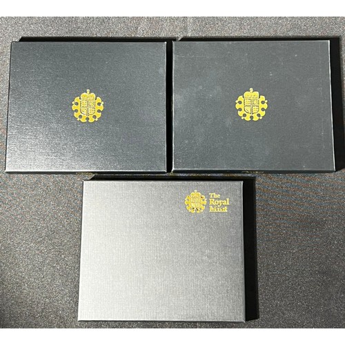 50 - Royal Mint: United Kingdom Proof year sets (3). To include, 2008 x 2 and the 2010 set, all boxed wit... 