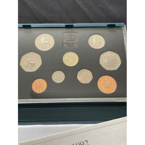 54 - Royal Mint: United Kingdom Proof year sets (3). To include, 1991, 1992 and 1993 sets.