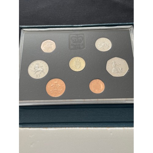 55 - Royal Mint: United Kingdom Proof year sets (3). To include, 1990, 1989 and 1988 sets.