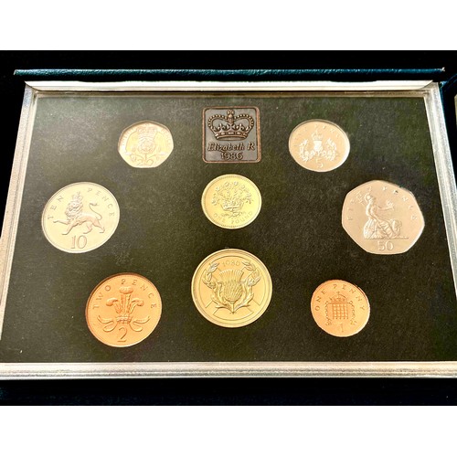 57 - Royal Mint: United Kingdom Proof year sets (2). To include, 1985 and 1986 sets.