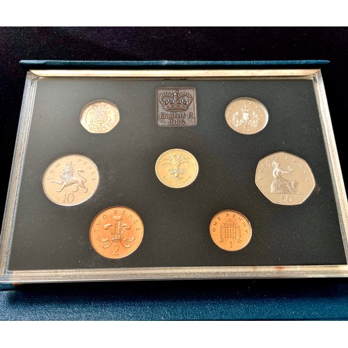 57 - Royal Mint: United Kingdom Proof year sets (2). To include, 1985 and 1986 sets.