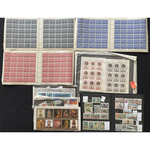 184 - Large collection of world stamps and covers. 19th-21st century. 7 large folders and oddments to incl... 