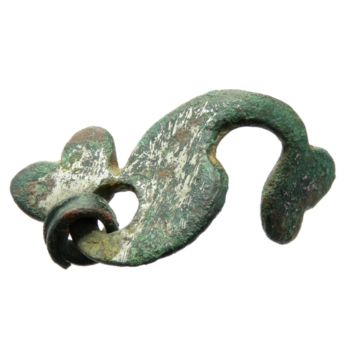 43 - Roman dragonesque brooch. Approximately 38mm x 18mm.