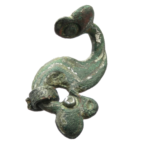 43 - Roman dragonesque brooch. Approximately 38mm x 18mm.