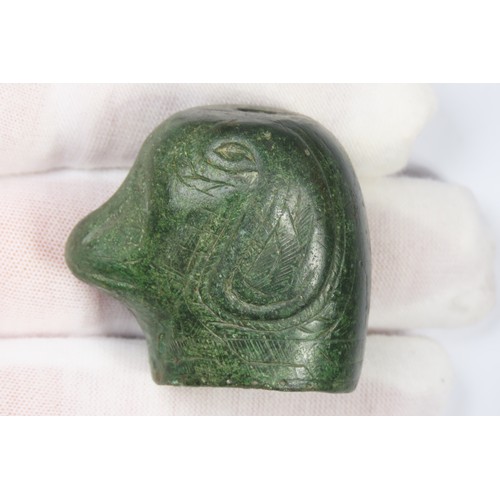 80 - Medieval Dagger Pommel  A Post Medieval copper alloy knife pommel in the form of a dog's head, a spa... 