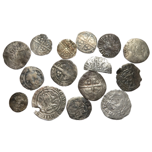 94 - Medieval hammered silver coin group (15). Largest 21mm.