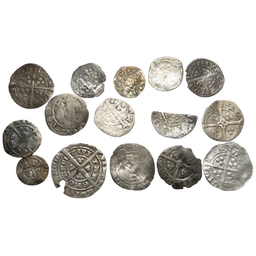 94 - Medieval hammered silver coin group (15). Largest 21mm.