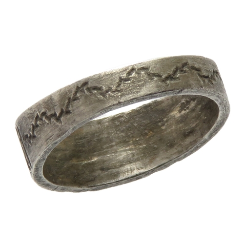 106 - Medieval silver ring. 24mm x 9mm, 5.05g. 2021 T665. Recorded on the PAS database as SWYOR-DAD4AC htt... 