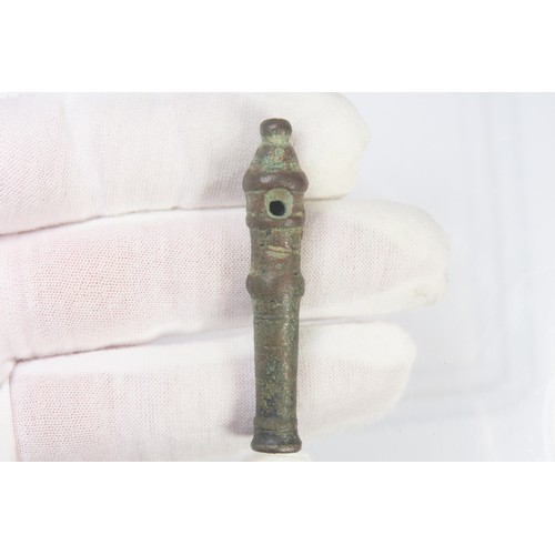 127 - Georgian toy cannon, circa 18th century CE. Copper-alloy, 12g. 53mm. Similar to, Forsyth & Egan ... 