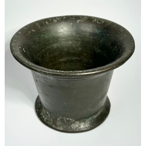 121 - English 17th Century Bronze Mortar. Circa 1640's CE. An impressive heavy cast bronze example of fine... 