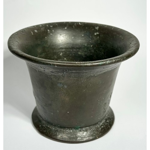 121 - English 17th Century Bronze Mortar. Circa 1640's CE. An impressive heavy cast bronze example of fine... 