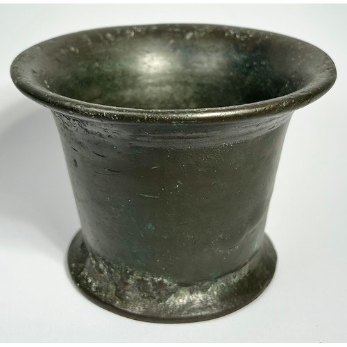 121 - English 17th Century Bronze Mortar. Circa 1640's CE. An impressive heavy cast bronze example of fine... 