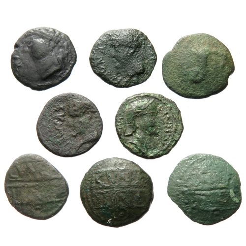 183 - Catuvellauni and Trinovantes, Cunobelinus bronze unit group (8). Circa 8-41 AD. To include types,  S... 