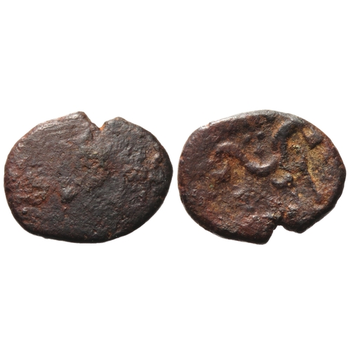 178 - Dobunni EISV bronze core from a plated stater. Labelled Ex Mossop 1990. 21mm, 4.60g. Ref: ABC 2078, ... 