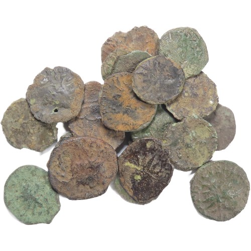 295 - Collection of PAS recorded roman bronze coins. Various emperors. Copper-alloy, 2.23g/1.60g. 20.10mm/... 