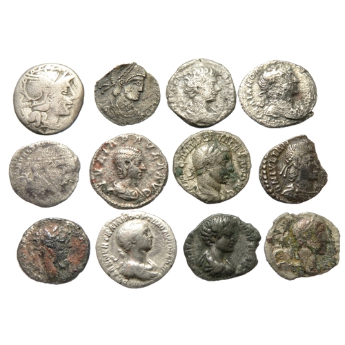 305 - Roman silver coin group (12).