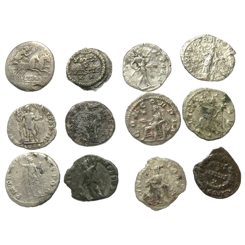 305 - Roman silver coin group (12).